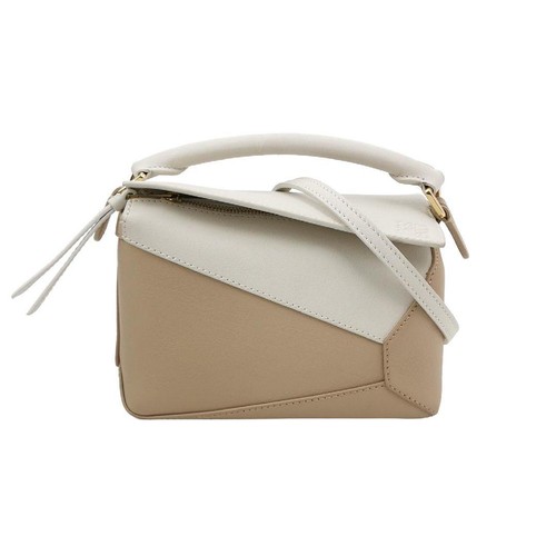 Loewe Puzzle Mini Color-Block Leather Geometric Crossbody - Very Good #1TPO8NN