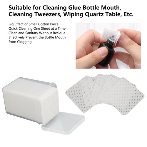 200PCS Portable Lint Free Wipes - Ideal for Nail & Glue Cleaning - Picture 17 of 20