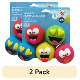 Vibrant Life Emoticon Latex Dog Toy