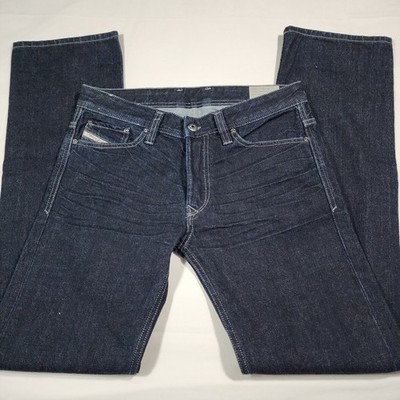 Diesel Viker Regular Straight Leg Jean Men 28x32 (31×32) Dark Blue Made In USA