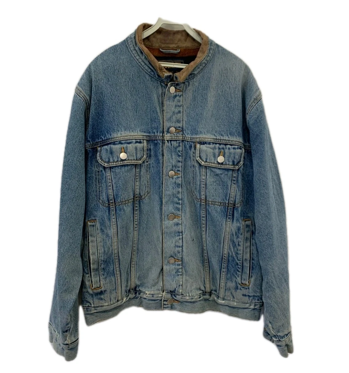Woolrich Denim Jacket Blanket Lined Trucker Workwear Vintage Style Men’s L #212