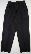 VTG 80s Pendleton Petites Dress Pants Womens 14 Black Virgin Wool Lined NWT 108