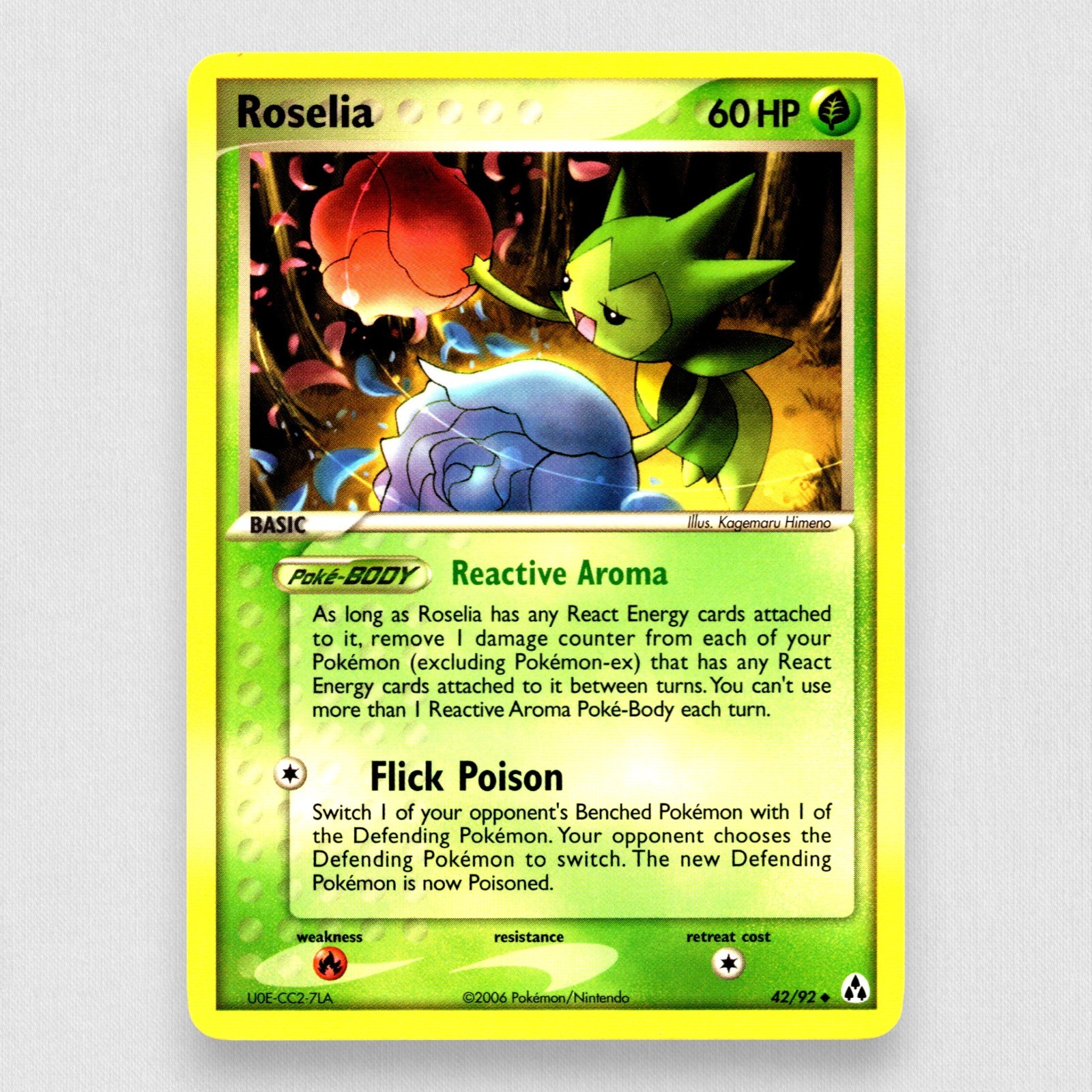 Roselia 42/92 Legend Maker Regular Pokemon TCG NM