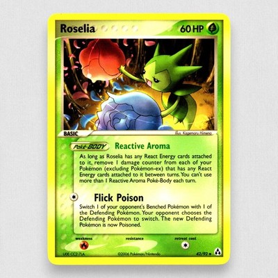 Roselia 42/92 Legend Maker Regular Pokemon TCG NM