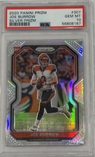 2020 Panini Prizm Rookie Silver Joe Burrow #307.  PSA Gem Mint 10