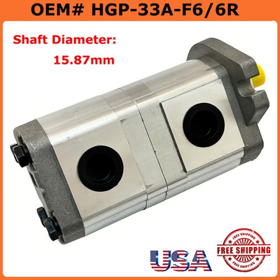 #ad HGP 33A F6 6R New Hydraulic Tandem Double Gear PumpHydraulic Pressure Gear Pump $256.00