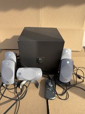 Logitech Z-5300 THX 5.1 Computer Speaker System   Complete Set Tested  Working