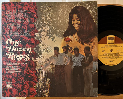 Smokey Robinson & Miracles One Dozen Roses Vinyl LP Tamla T312L Tears of a Clown