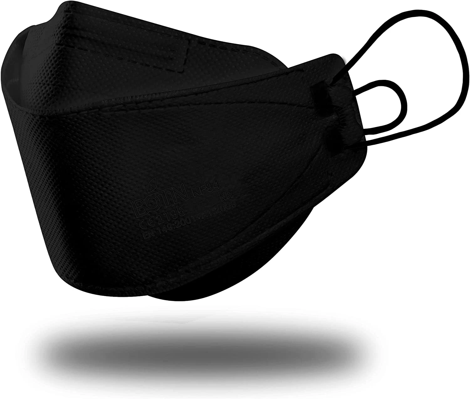 BOTN 10Pcs Large Black KF94 Protective and Safety Face Mask for Adult, 4-Layer F