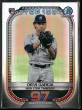 2021 Bowman #BTP-97 Deivi Garcia Chrome Bowman Scouts Top 100