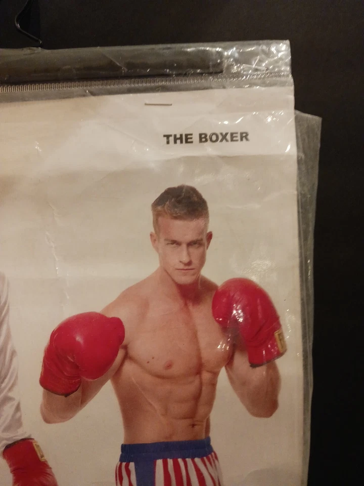 ⭐ The Boxer Fighter EE. UU. Bata Pantalones Cortos De Lujo Adulto Grande Disfraz de Halloween (F6 Foto 4 de 4