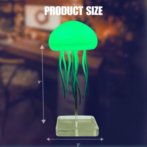 Jellyfish Lamp LED Mood USB Rechargeable Table Lamp with Touch Sensor and Voi... - Picture 5 of 8