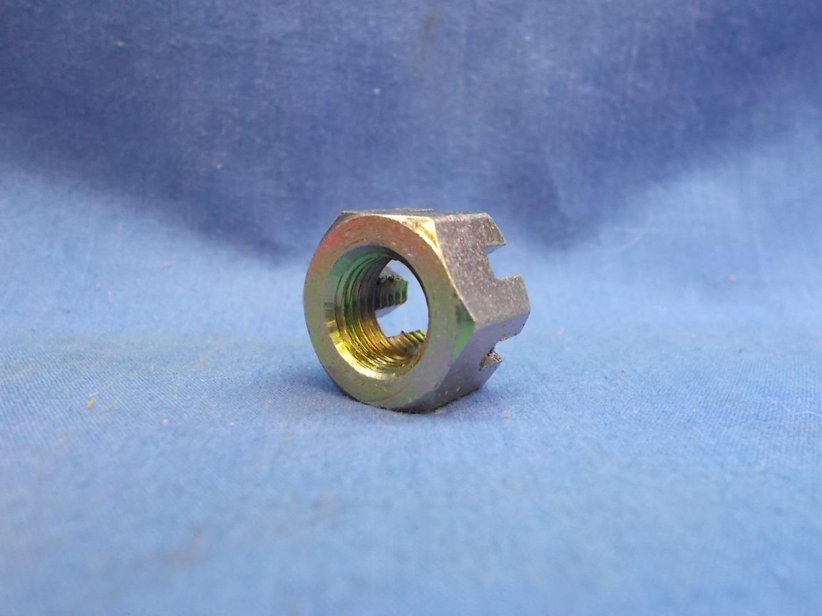 Yamaha 90171-12005. OEM 12mm Axle Castle Nut. Fits Mutiple Yamaha