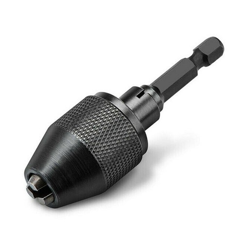 0.3-3.6mm Drill Chuck Adapter Bit Black Conversion For Power Tools Quick Change - Picture 6 of 8