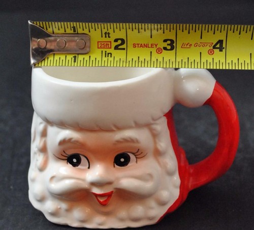 Vintage 6 Lefton Santa Keramik Becher Tasse Griff Japan Original Box 3 1/2" P6 - Bild 11 von 12