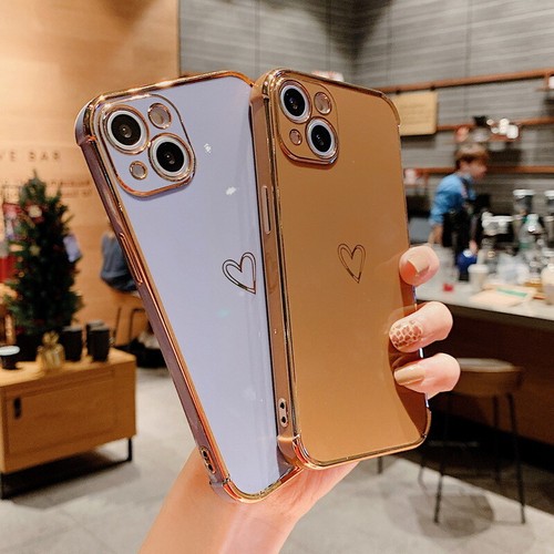 Coque antichoc pour iPhone 15 14 13 Pro Max 12 11 XS 8 Coeur Silicone Soft Étui - Photo 3 sur 18