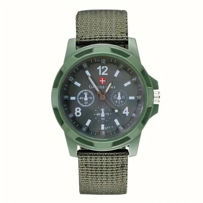 Gemius Army Men Wrist Strap Watch Thin Mesh Stainless Steel Belt 