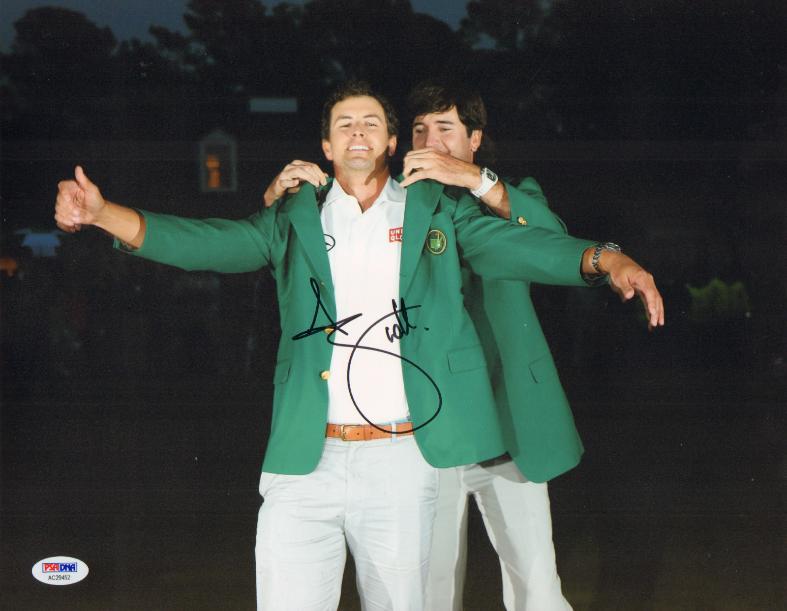 Adam Scott Autographed Signed AUTO'D 11X14 PHOTO POSTER PSA/DNA COA AC29452 MASTERS CHAMPION 