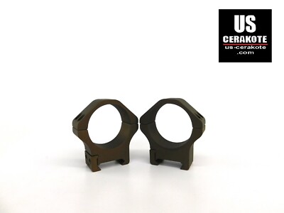 Warne Maxima Horizontal 34mm, PA Medium Weaver Style Rings Burnt Bronze 521M