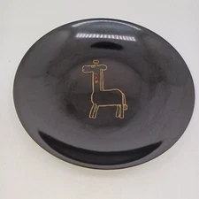 Vintage 60s Couroc of Monterey Giraffe Bowl Dish Plate