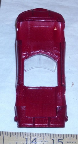 AURORA CORVAIR MONZA SLOT CAR BODY 1:32 SPARKLE RED - Picture 3 of 3