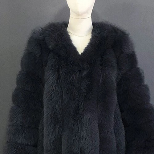 Woman Real Fox Fur Shawl Vest Jacket Fluffy Coat Shawl Wedding Party Clothing - Picture 35 of 50