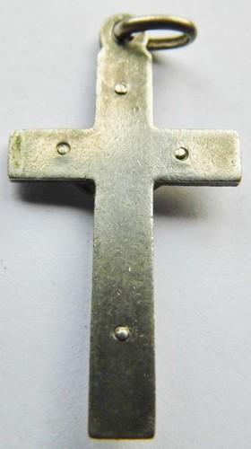 Antiguo Rosario de 4 Cadenas Cruz Católica Crucifijo Plata Maciza Jesucristo - Imagen 2 de 2