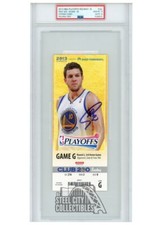 Stephen Curry Autographed 2013 Playoffs Round 2 Game 6 Ticket PSA 10 PSA/DNA 10
