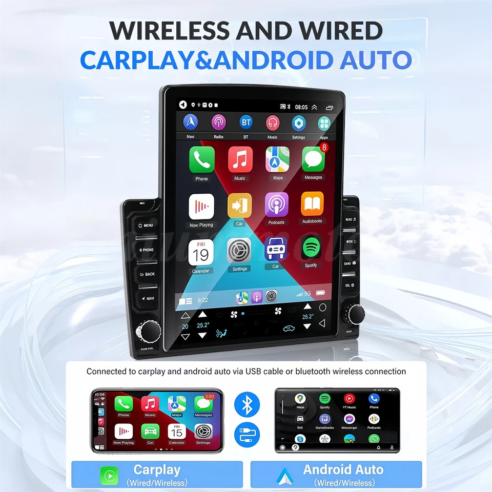 9.7" Android 13.0 Car Stereo Radio for Impala 2014-2020 GPS Navi CarPlay WiFi - Image 4 of 4