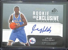 2009-10 SP Game Used Rookie Exclusive Signatures Autograph #RE-JH Jrue Holiday