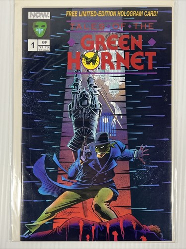 Tales of the Green Hornet #1-2 Vol. 3 NOW Comics 1992 Hologram Card NM - Picture 2 of 4