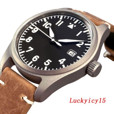 2024 Tandorio 39mm Pilot Titanium 20ATM Sapphire NH35 Automatic Man's Watches