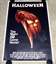 NICK CASTLE SIGNED 'HALLOWEEN' 27x40 FULL-SIZE F/S MOVIE POSTER COA THE SHAPE NICK CASTLE SIGNED 'HALLOWEEN' 27x40 FULL-SIZE F/S MOVIE POSTER COA THE SHAPE