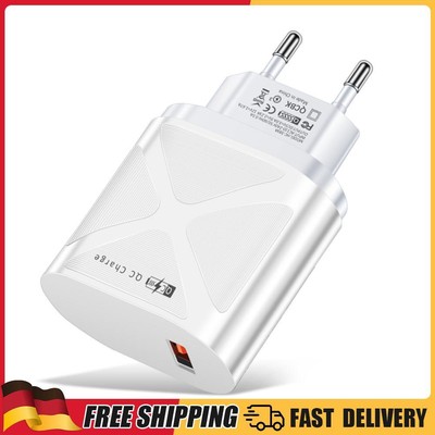 25 W Telefonaufladung AC100-240 V USB-Schnellladung für iPhone 14 Pro (Weiß EU)