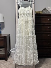 altar'd state evangeline floral maxi dress ivory Size XS Retail 248