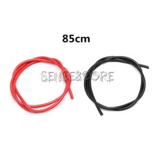 AWG Gauge Wire Flexible Copper Stranded Cables Black  Red 85CM For RC-