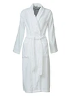 Slenderella Ladies White Cotton Velour Waffle Robe Shawl Collar Dressing Gown