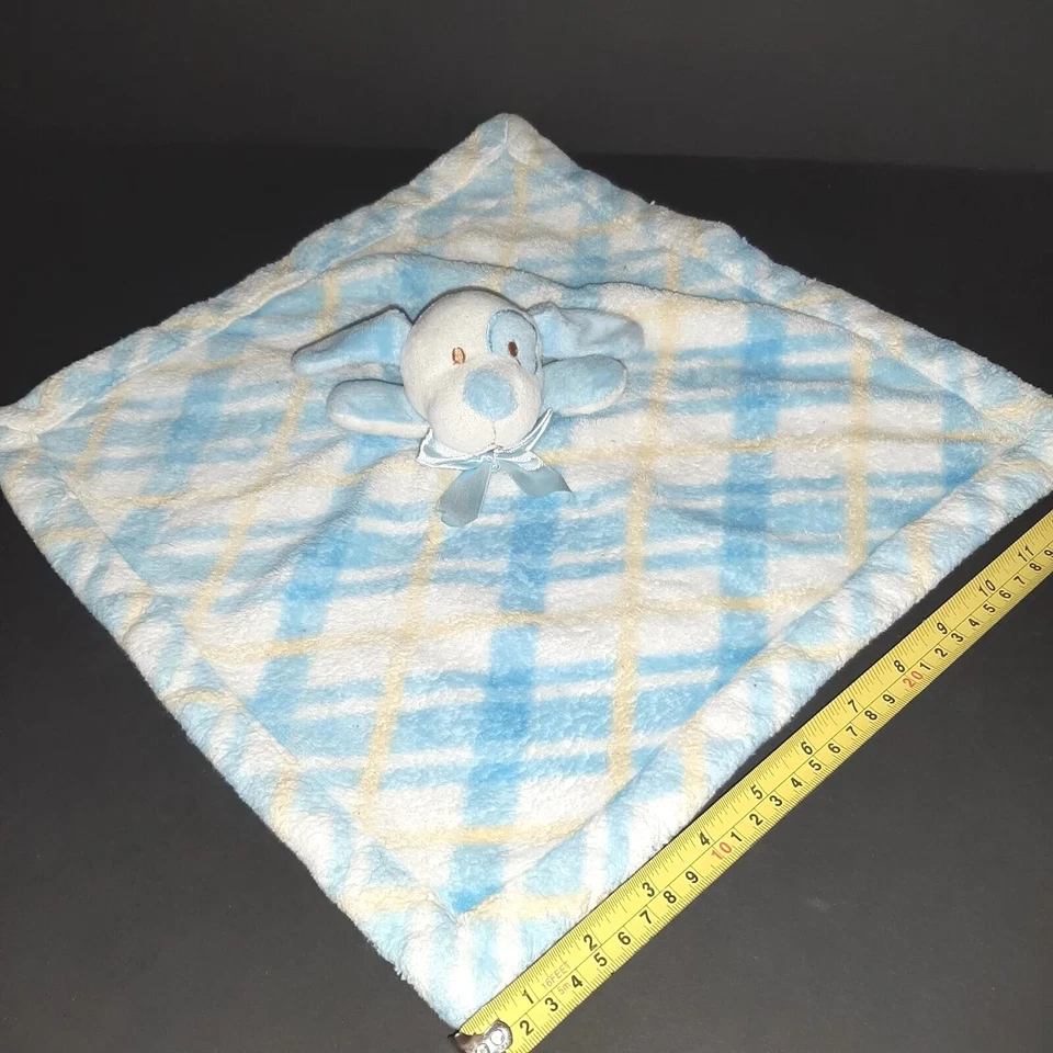 毛毯和超越蓝色白色狗小狗格子爱安全毯 14 — 第 2/4 张图片