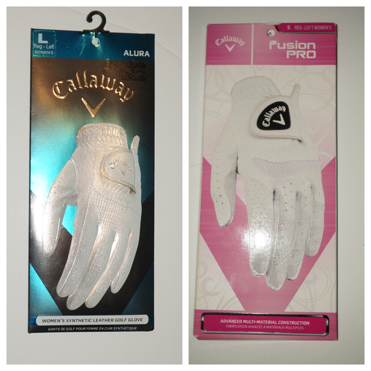 New Callaway Women's Golf Gloves Left Hand Alura Large and Small eBay