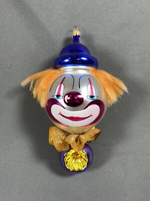 Christopher Radko Italian Ornament REFLECTO CLOWN 1995