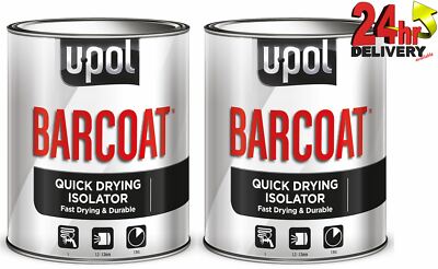 U-Pol Barcoat schnelltrocknender Isolator 2 x 1 Liter Dosen U-Pol