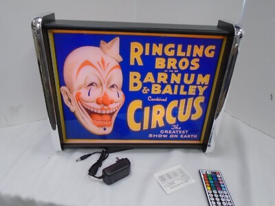 Ringling Brothers Circus LED Display lighted sign lightbox Wall hanging Light