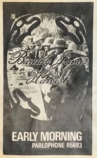 BARCLAY JAMES HARVEST+EARLY MORNING+1968+ORIGINAL 12.5cms x 18cms MUSIC ADVERT