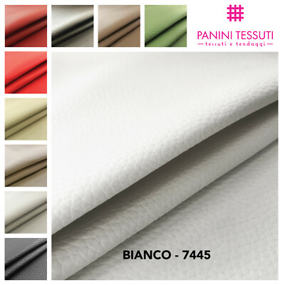 Tessuto Ecopelle Nautica Blu Navy - Idrorepellente, Ignifugo E Perfetto Per Fai-da-te E Rivestimenti (5 M) - Foto 3