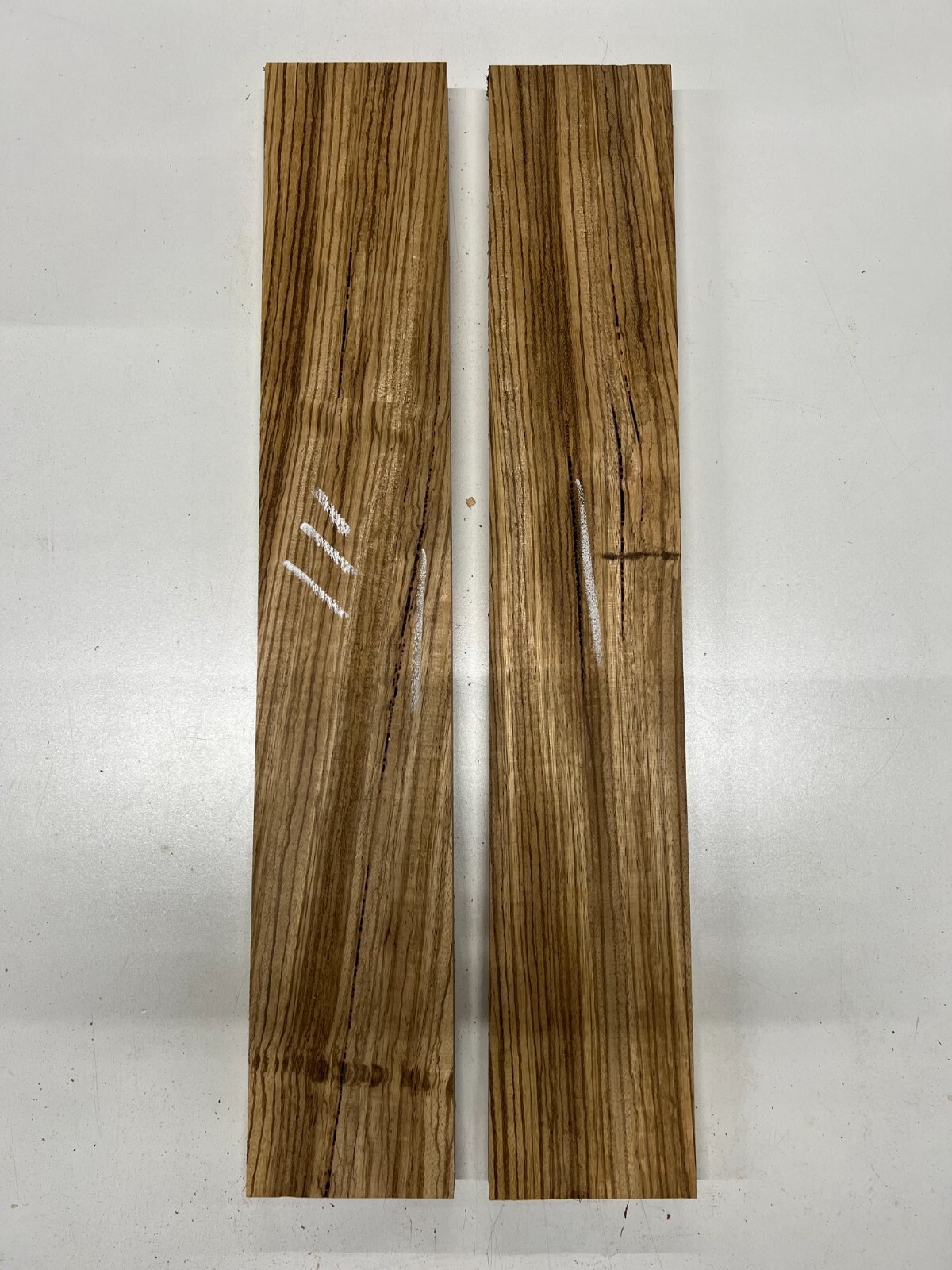 2 Pack Zebrawood Bass/Electric Guitar Neck Luthier Tone woods 24"x4"x 1