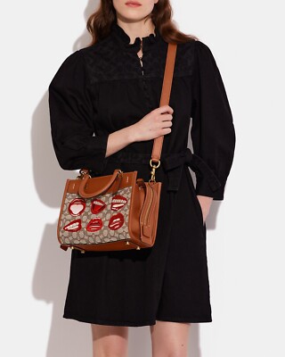 NWT Coach X Tom Wesselmann Rogue 25 Signature Textile Jacquard