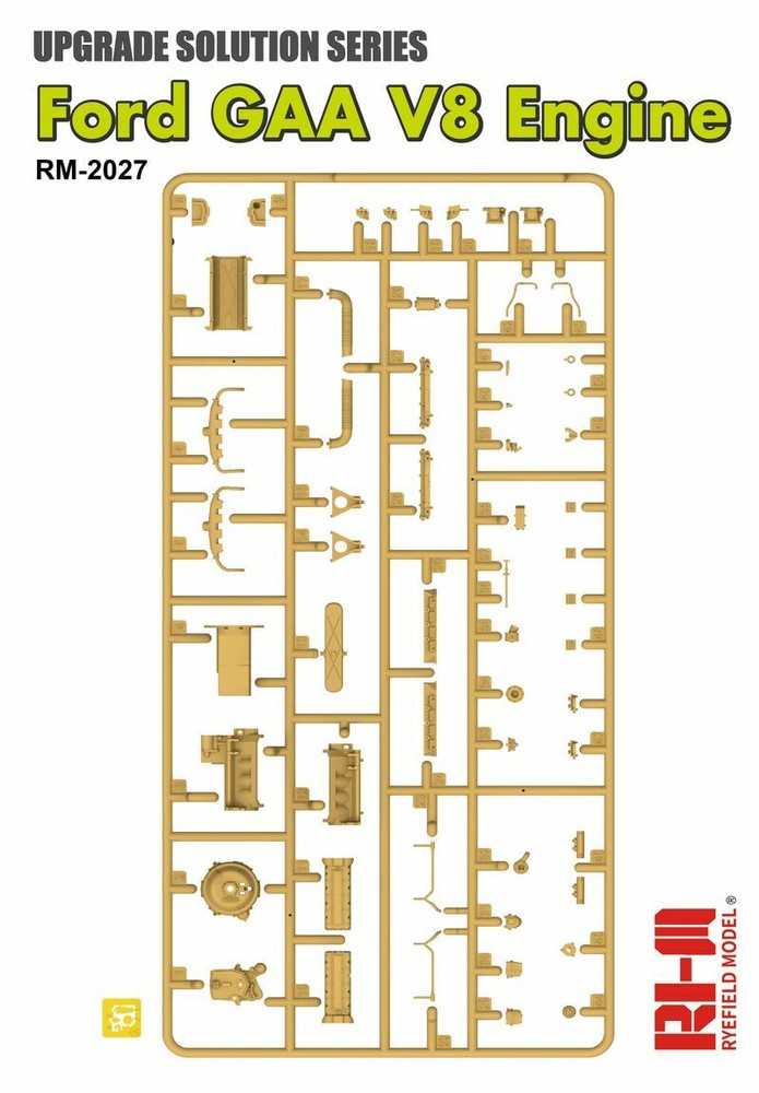 RYEFIELD MODEL RFM RM-2027 1/35 GAA V8 Engine For M4 Tank