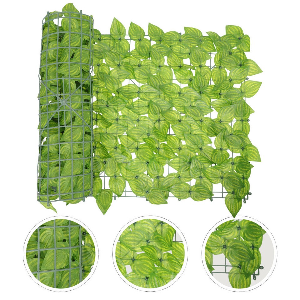 Artificial Lawn Wall Green Decorations Balcony Leaf Fence House for