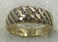 14 karat diamond wedding band 14K yellow gold 2/3 carat diamond anniversary ring