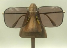 Vintage Lamy Russel F C C22 Silver Gold Square Pilot Sunglasses FRAMES ONLY